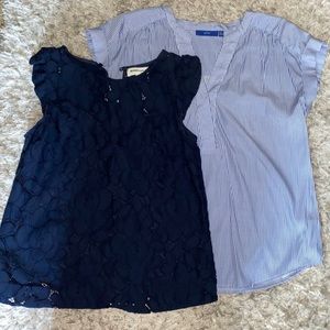Navy Blue Work Blouse Bundle